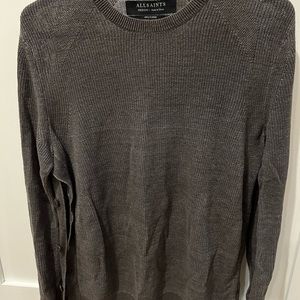 All Saints 100% Linen Crewneck Sweater